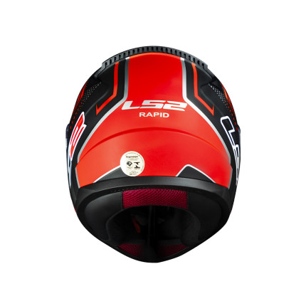 Capacete LS2 FF353 Rapid Doom - Preto Fosco e Vermelho