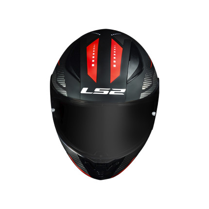 Capacete LS2 FF353 Rapid Doom - Preto Fosco e Vermelho