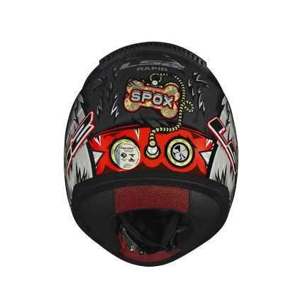 Capacete LS2 FF353 Rapid Spox - Cinza e Vermelho