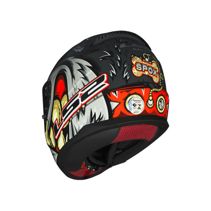 Capacete LS2 FF353 Rapid Spox - Cinza e Vermelho
