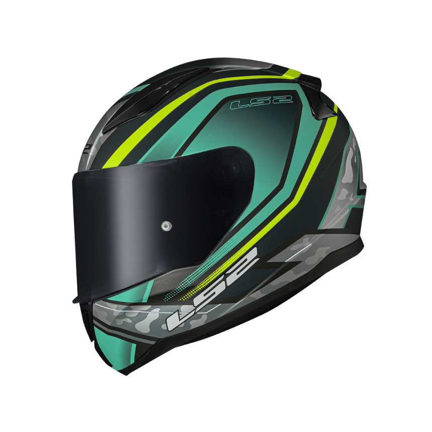 Capacete LS2 FF353 Rapid Ufo - Verde e Amarelo