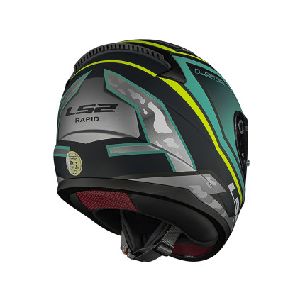 Capacete LS2 FF353 Rapid Ufo - Verde e Amarelo