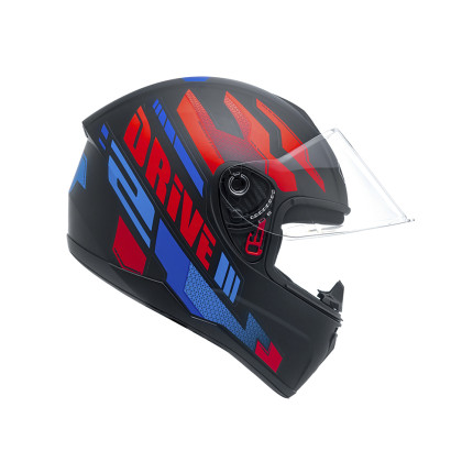 Capacete FLY Drive 2 HG Atitude - Preto e Vermelho