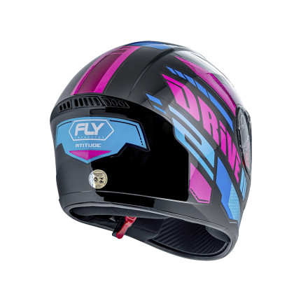 Capacete FLY Drive 2 HG Atitude - Preto e Rosa