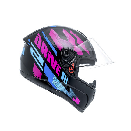 Capacete FLY Drive 2 HG Atitude - Preto e Rosa