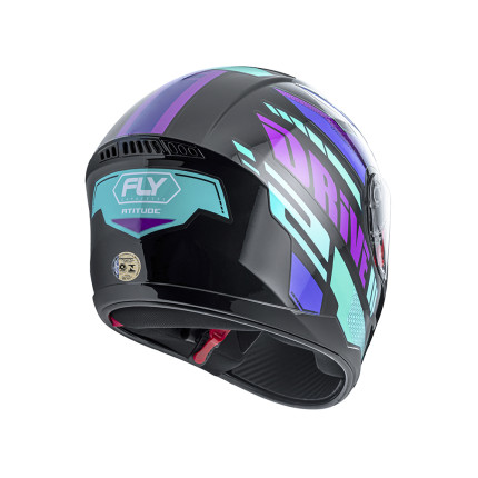 Capacete FLY Drive 2 HG Atitude - Preto e Roxo