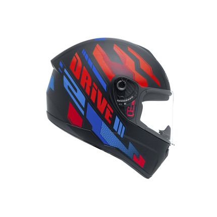Capacete FLY Drive 2 HG Atitude - Preto Fosco e Vermelho