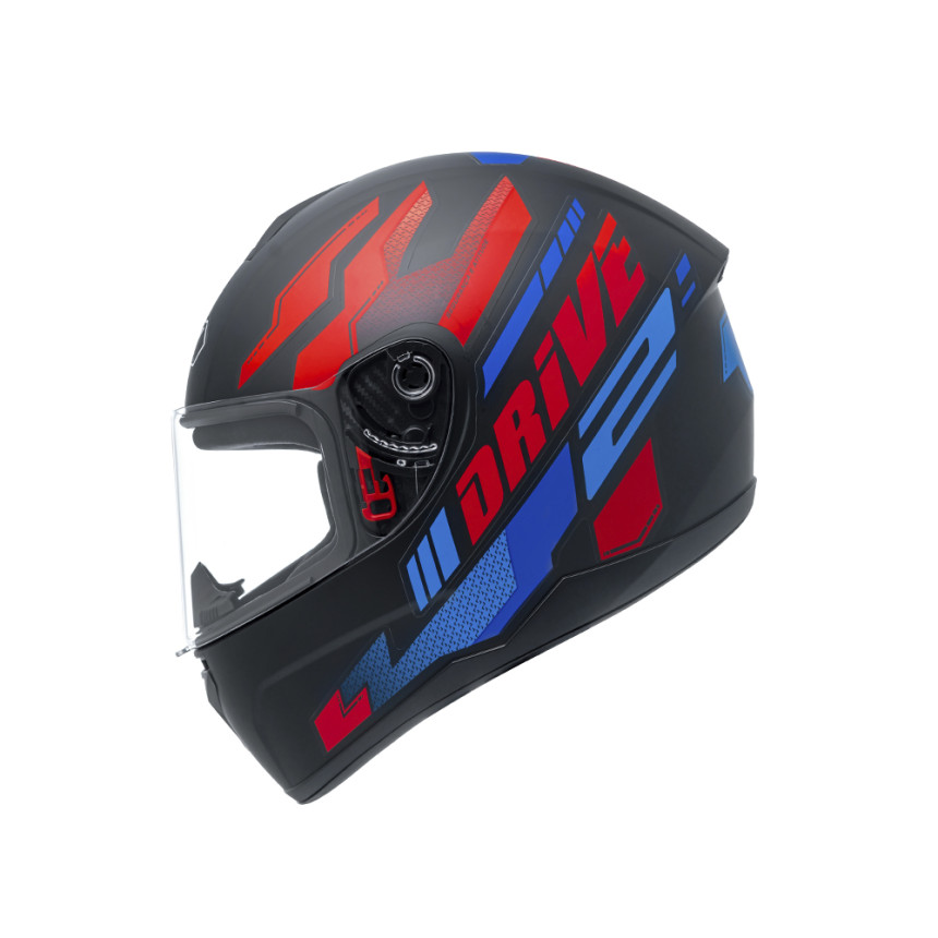 Capacete FLY Drive 2 HG Atitude - Preto Fosco e Vermelho