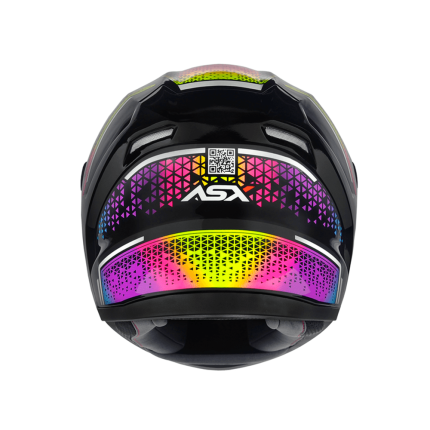 Capacete Asx City Storm - Preto Colorido