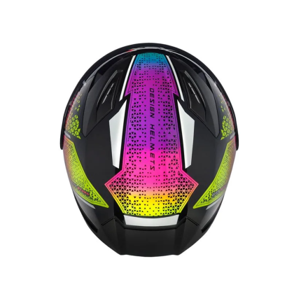 Capacete Asx City Storm - Preto Colorido