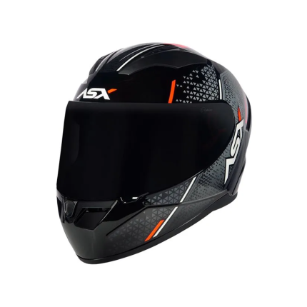 Capacete Asx City Storm - Preto / Cinza / Vermelho