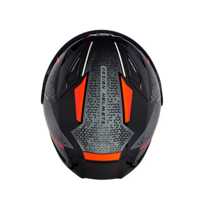 Capacete Asx City Storm - Preto / Cinza / Vermelho