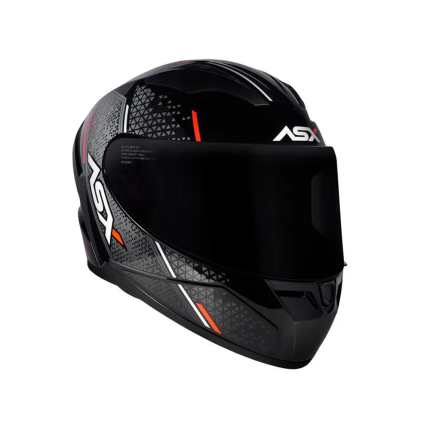 Capacete Asx City Storm - Preto / Cinza / Vermelho