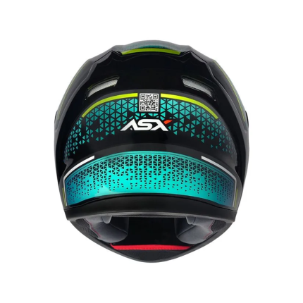 Capacete Asx City Storm - Preto e Tiffany