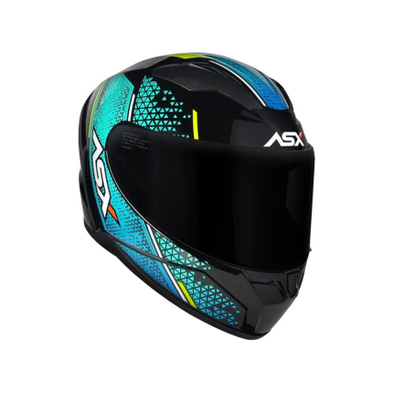 Capacete Asx City Storm - Preto e Tiffany