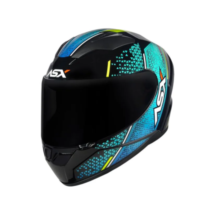 Capacete Asx City Storm - Preto e Tiffany