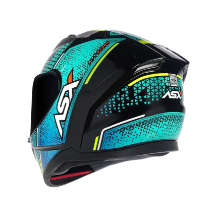 Capacete Asx City Storm - Preto e Tiffany