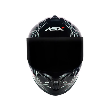 Capacete Asx Draken Bull Cyber - Preto e Rosa