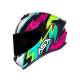 Capacete Asx Draken Thunder - Preto / Rosa / Tiffany