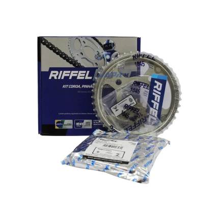 Kit Relação de Transmissão Riffel Yamaha Fazer 150 (14-23) YBR 125I Factor (17-23) / Factor 150 (16-23)