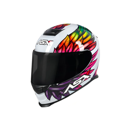 Capacete Asx Eagle Vibes - Branco e Colorido