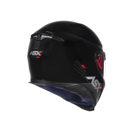 Capacete Asx Eagle SV Solid - Preto