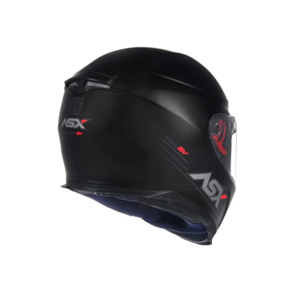 Capacete Asx Eagle SV Solid - Preto Fosco