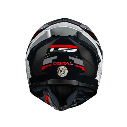 Capacete LS2 FF358 S Digital - Preto e Branco