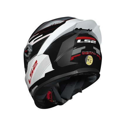 Capacete LS2 FF358 S Digital - Preto e Branco