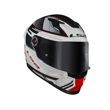 Capacete LS2 FF358 S Digital - Preto e Branco
