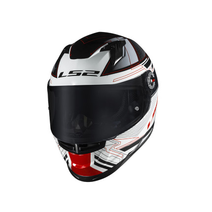 Capacete LS2 FF358 S Digital - Preto e Branco