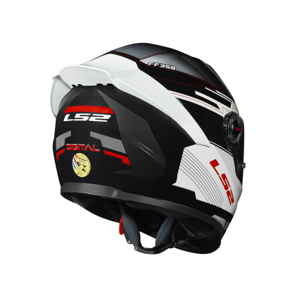 Capacete LS2 FF358 S Digital - Preto e Branco