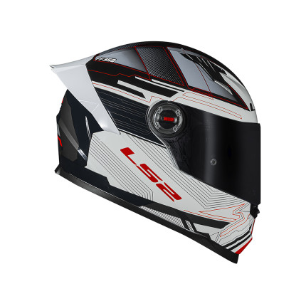 Capacete LS2 FF358 S Digital - Preto e Branco