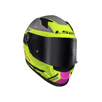 Capacete LS2 FF358 S Digital - Preto e Amarelo