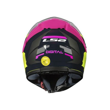 Capacete LS2 FF358 S Digital - Preto e Amarelo
