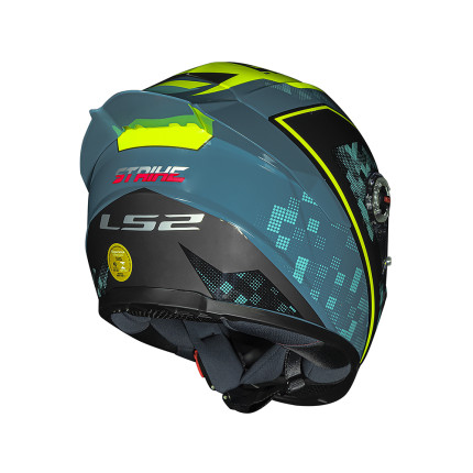 Capacete LS2 FF358 S Striker - Amarelo Fluor e Azul