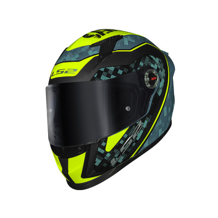Capacete LS2 FF358 S Striker - Amarelo Fluor e Azul