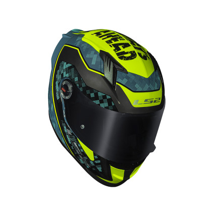 Capacete LS2 FF358 S Striker - Amarelo Fluor e Azul