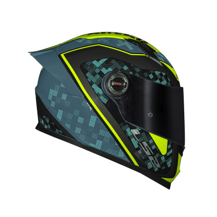 Capacete LS2 FF358 S Striker - Amarelo Fluor e Azul