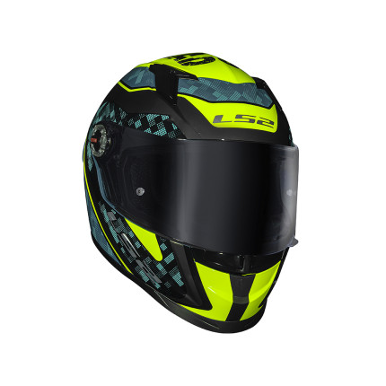 Capacete LS2 FF358 S Striker - Amarelo Fluor e Azul