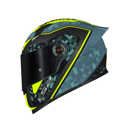 Capacete LS2 FF358 S Striker - Amarelo Fluor e Azul