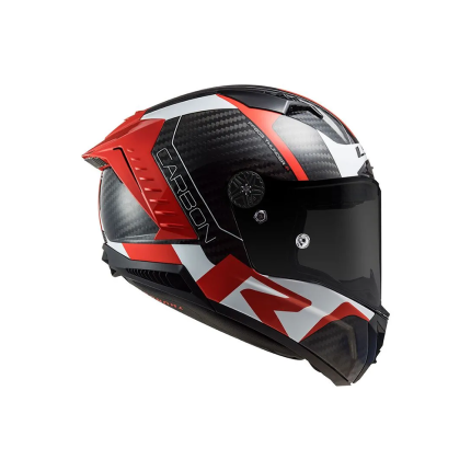 Capacete LS2 FF805 Thunder C Racing 1 - Branco e Vermelho