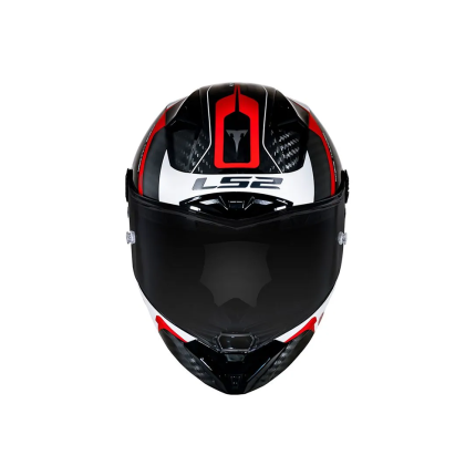 Capacete LS2 FF805 Thunder C Racing 1 - Branco e Vermelho
