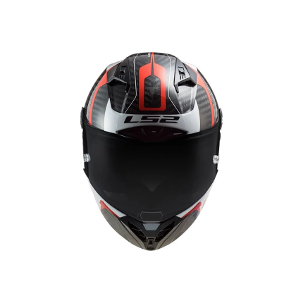 Capacete LS2 FF805 Thunder C Racing 1 - Branco e Vermelho