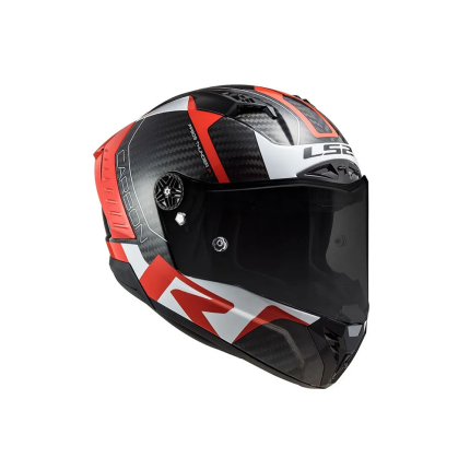 Capacete LS2 FF805 Thunder C Racing 1 - Branco e Vermelho