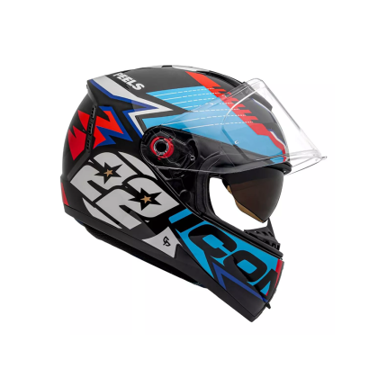 Capacete Peels Icon RT - Preto e Azul