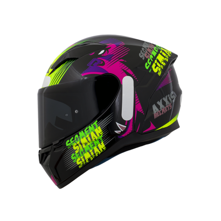 Capacete Axxis Segment Simian B13 - Preto e Rosa