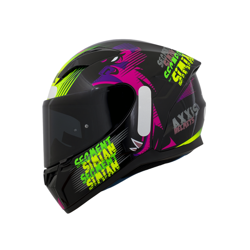 Capacete Axxis Segment Simian B13 - Preto e Rosa