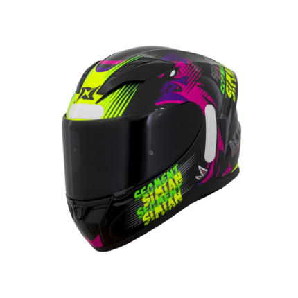Capacete Axxis Segment Simian B13 - Preto e Rosa