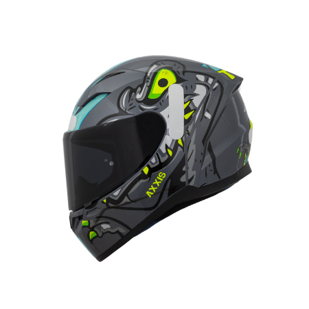 Capacete Axxis Segment Dinotoon C2 - Cinza